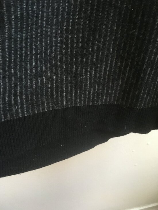 ATM wool and cashmere sweater (gray stripe, size XS) - Picture 5 of 12